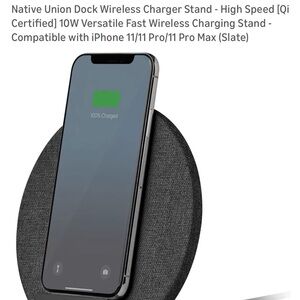 Native Union Dock Wireless Charger Stand - Slate